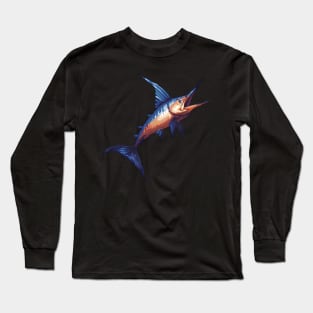 Pixel Swordfish Long Sleeve T-Shirt